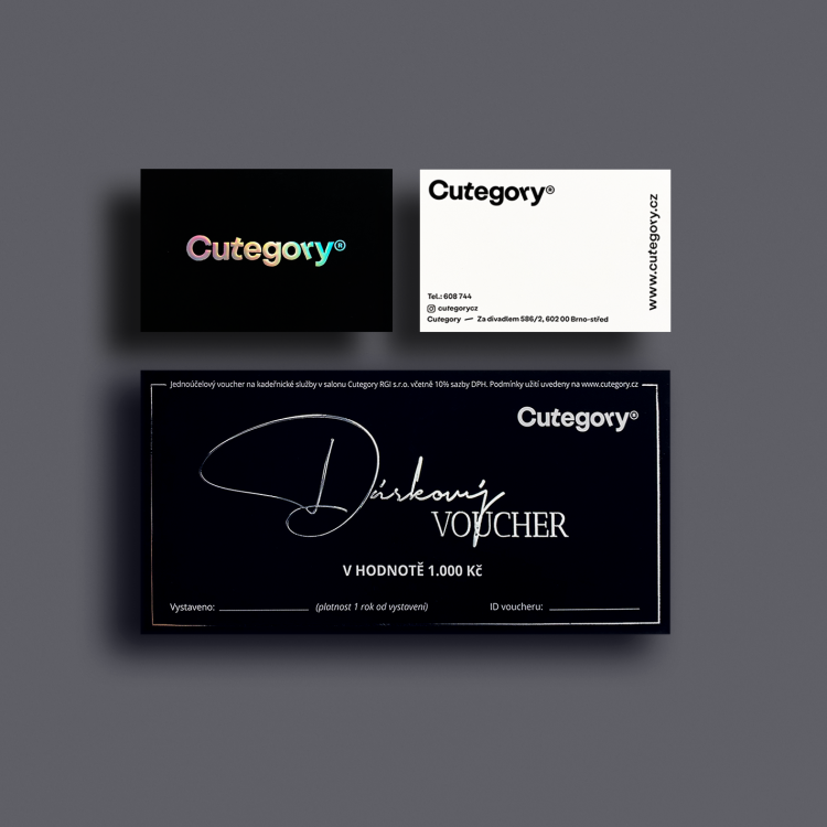 voucher and business card set